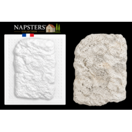 Lot de 40 moules pour pierres de parement – 96 empreintes – Environ 2 m² – Napsters Collection