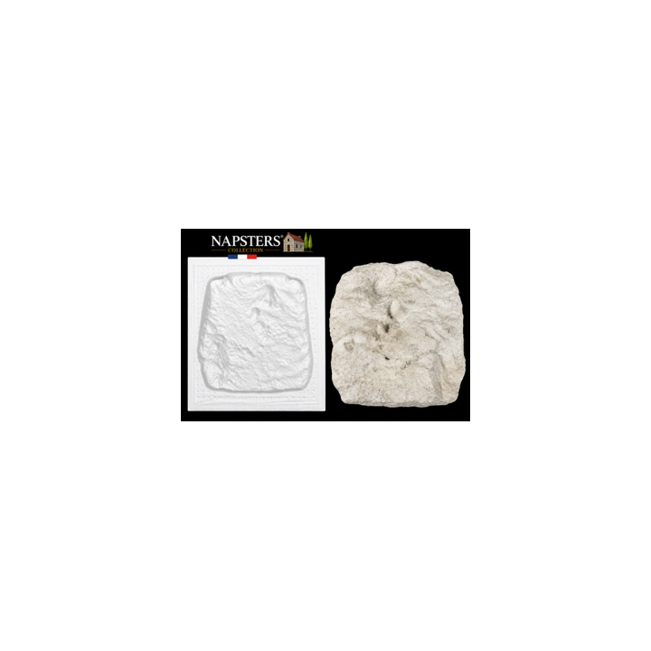Lot de 60 moules pour pierres de parement – 144 empreintes – Environ 3 m² – Napsters Collection