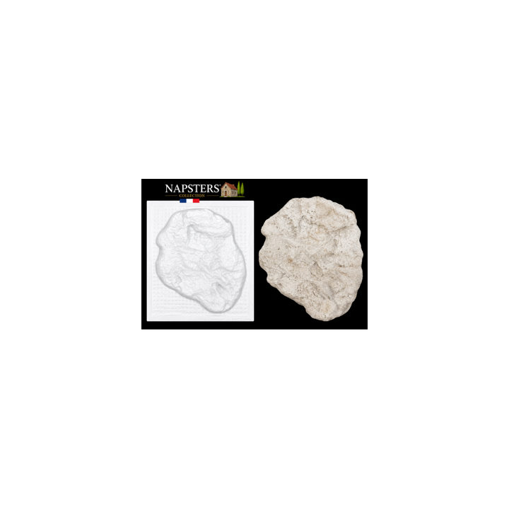 Lot de 60 moules pour pierres de parement – 144 empreintes – Environ 3 m² – Napsters Collection