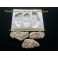 Moules pour pierres et plaquettes de parement, pack de 40 moules 96 empreintes de pierres
