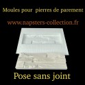 20 moules pierre de parement plaquettes rectangulaires style modernes 