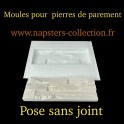 lot de 16 moules  pierres de parement sans joint