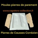  moules pierres de parement type séches de causse Corrézien 20 Moules Pierres de parement,