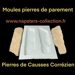  pierres de parement type s&eacute;ches de causse Corr&eacute;zien 20 Moules Pierres de parement,